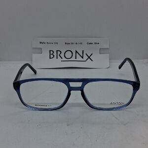 NWT Rxable Mens Bronx100 Blue Eyeglass Frames